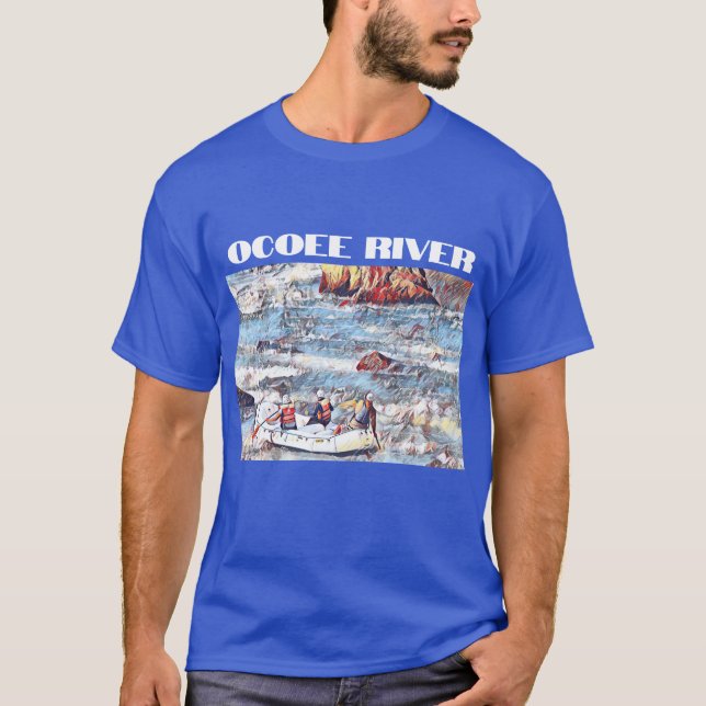 Camiseta Ocoee River Tennessee Whitewater Rafting (Frente)