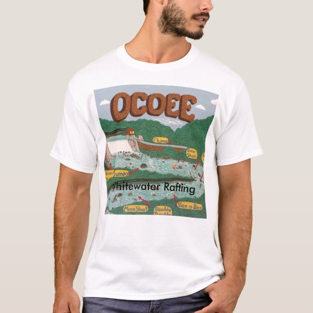 Camiseta Ocoee RiverWhitewater que transporta transportar (Frente)
