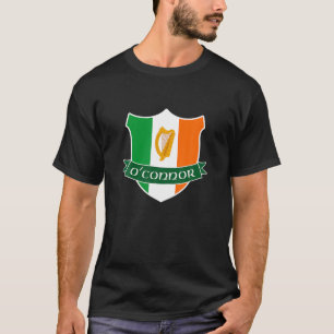 Camiseta OConnor Irish Name Ireland Flag Harp Family T Shir