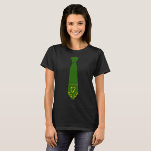 Camiseta O'Connor Irish Necktie T-Shirt com Harp Women's