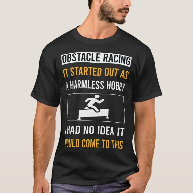 Camiseta OCR de Obstáculo de Hobby Sem Danos (Frente)