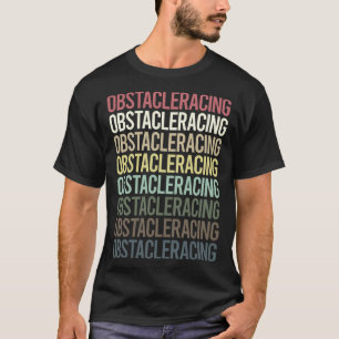 Camiseta OCR de Obstáculo de Texto Colorido
