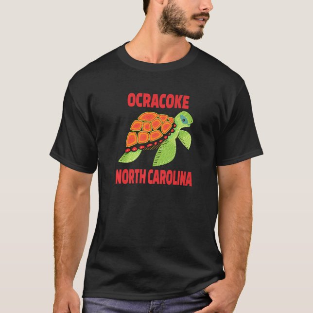 Camiseta Ocracoke North Carolina Sea Turtle (Frente)