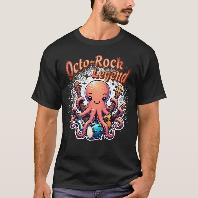 Camiseta Octo-Rock Legend Octopus (Frente)