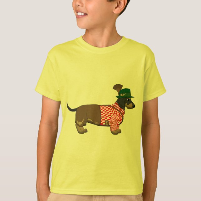 Camiseta Octoberfest 2018 - Engraçado alemão Dachshund Cost (Frente)