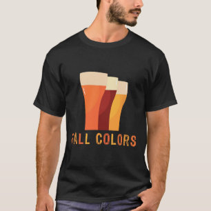 Camiseta Octoberfest Cores de queda Bebendo de cerveja engr
