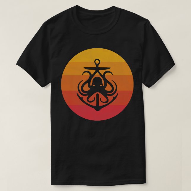 Camiseta Octopus Anchor (Frente do Design)