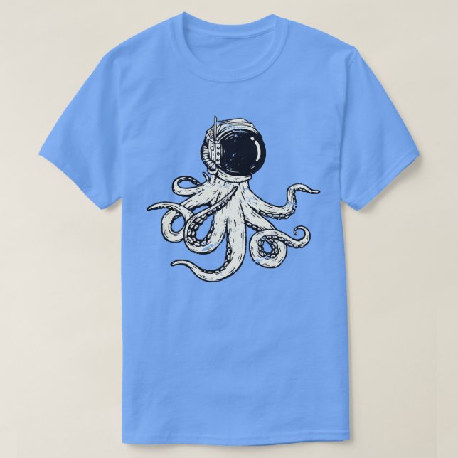 Camiseta Octopus astronauta (Frente do Design)