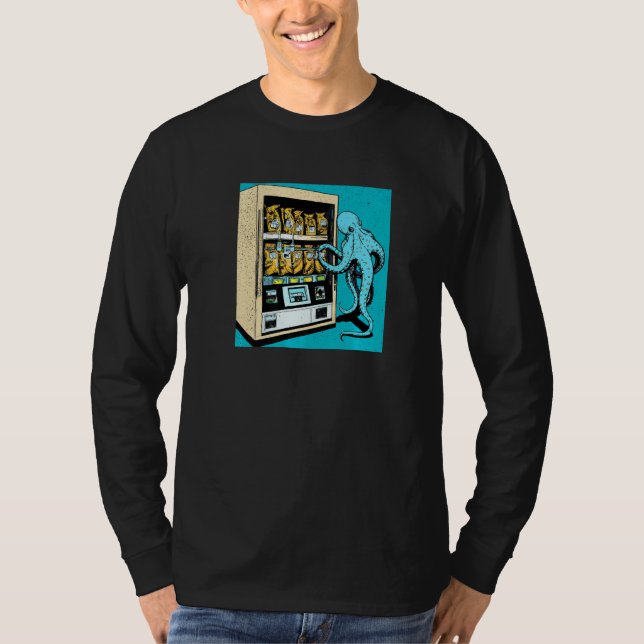 Camiseta Octopus Automat Vending Machine gatcha cephalopod (Frente)
