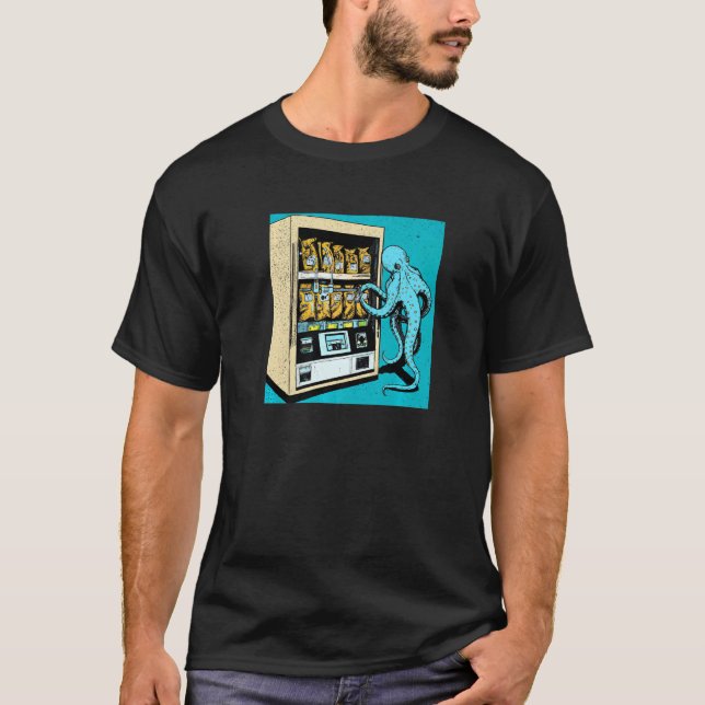 Camiseta Octopus Automat Vending Machine gatcha cephalopod (Frente)