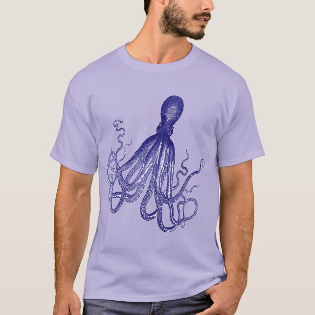 Camiseta Octopus Azul 5 (Frente)
