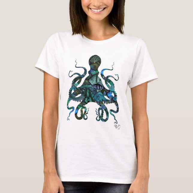 Camiseta Octopus Azul Fishy (Frente)