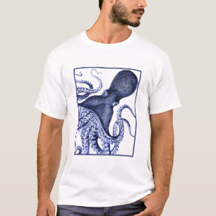 Camiseta Octopus Azul Paisagem