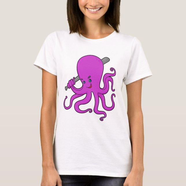 Camiseta Octopus Baseball Baco (Frente)