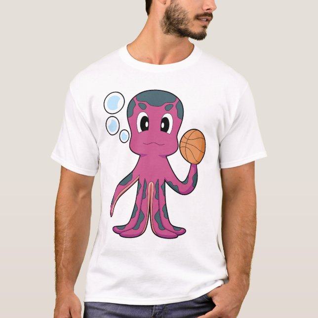 Camiseta Octopus Basketball player Basketball Sports (Frente)