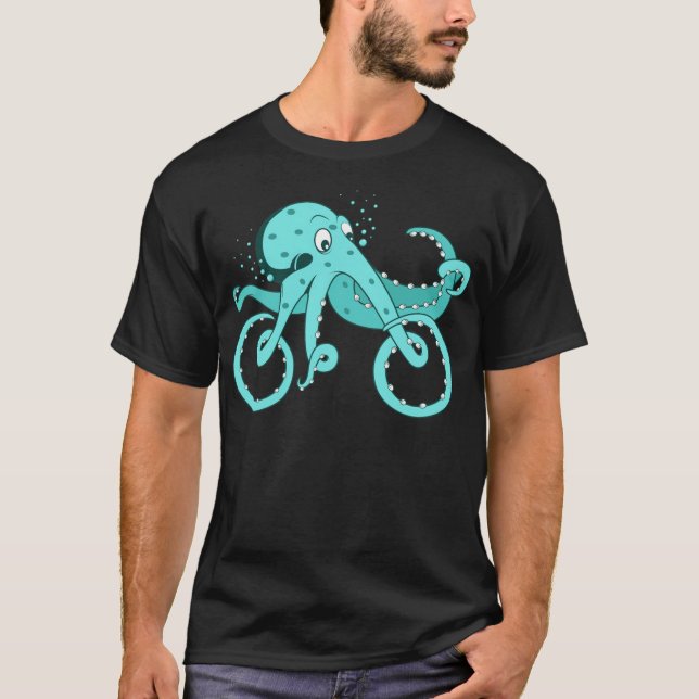 Camiseta Octopus Bike Cyclist e Biker enduro atvrider (Frente)