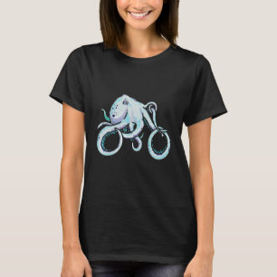 Camiseta Octopus Biker Proprietário da Bicicleta Submarina