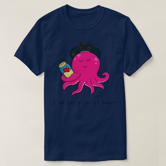 Camiseta Octopus bonito (Frente do Design)