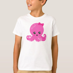 Camiseta Octopus Bonito, Octopus Pequeno, Octopus Bebês, Co