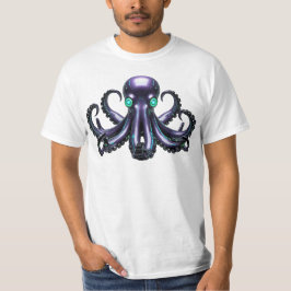 Camiseta Octopus Cibernético - Criatura Futurística Do Mar