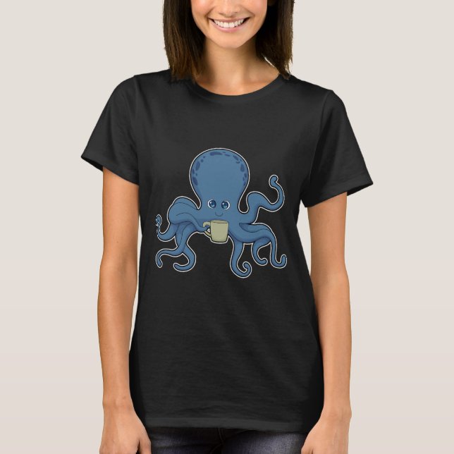 Camiseta Octopus Coffee Mug (Frente)