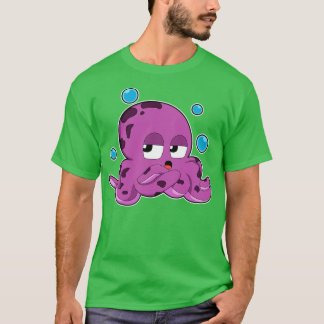 Camiseta Octopus com bolhas de ar
