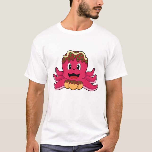 Camiseta Octopus com Bolo (Frente)