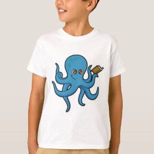 Camiseta Octopus com Livro