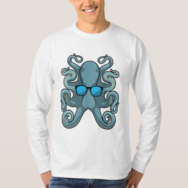 Camiseta Octopus com óculos de sol (Frente)
