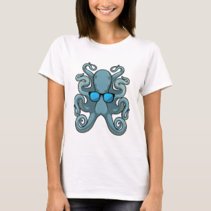 Camiseta Octopus com óculos de sol