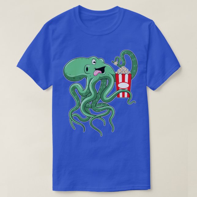 Camiseta Octopus com pipoca (Frente do Design)