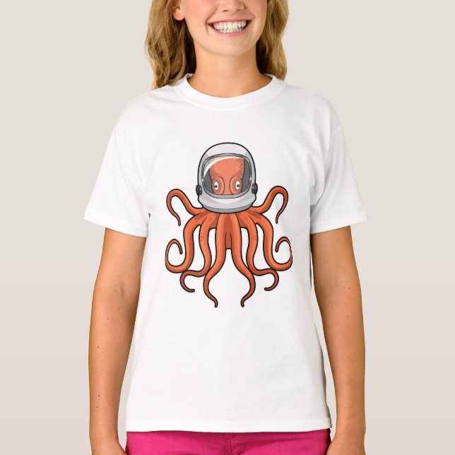 Camiseta Octopus como astronauta (Frente)