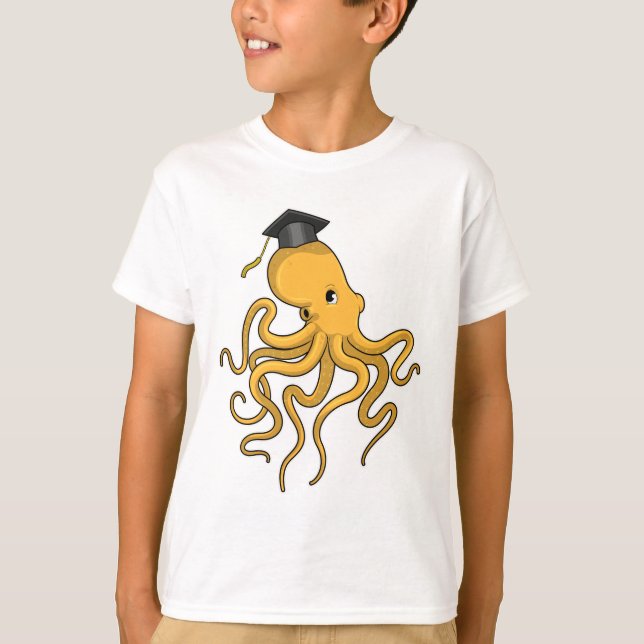Camiseta Octopus como estudante de Diploma (Frente)