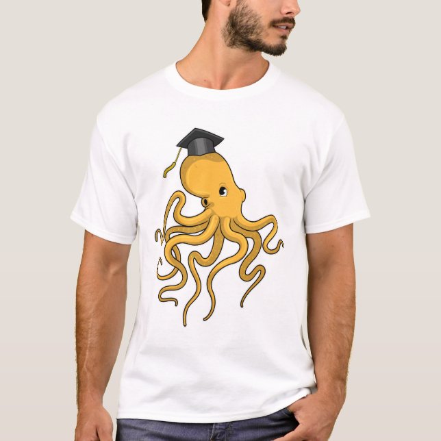 Camiseta Octopus como estudante de Diploma (Frente)