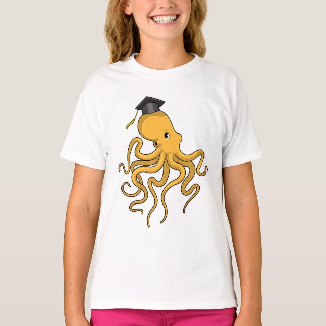 Camiseta Octopus como estudante de Diploma (Frente)