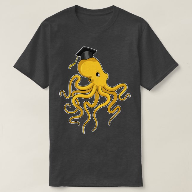 Camiseta Octopus como estudante de Diploma (Frente do Design)
