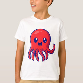 Camiseta Octopus_crianças em branco