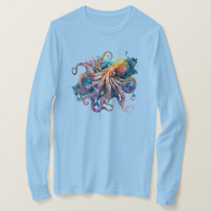 Camiseta Octopus de Aquarela