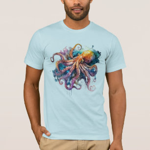 Camiseta Octopus de Aquarela