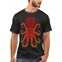 Octopus de Fogo Tribal