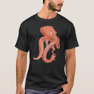 Camiseta Octopus do Monstro do Mar Animal Oceano