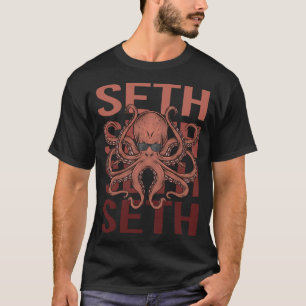 Camiseta Octopus Engraçado - Nome do Seth