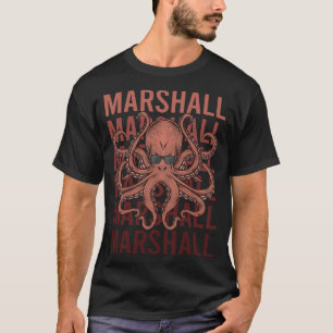 Camiseta Octopus Engraçado - Nome Marshall