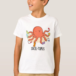 Camiseta Octopus Engraçado Sock-topus Com Meias Pun