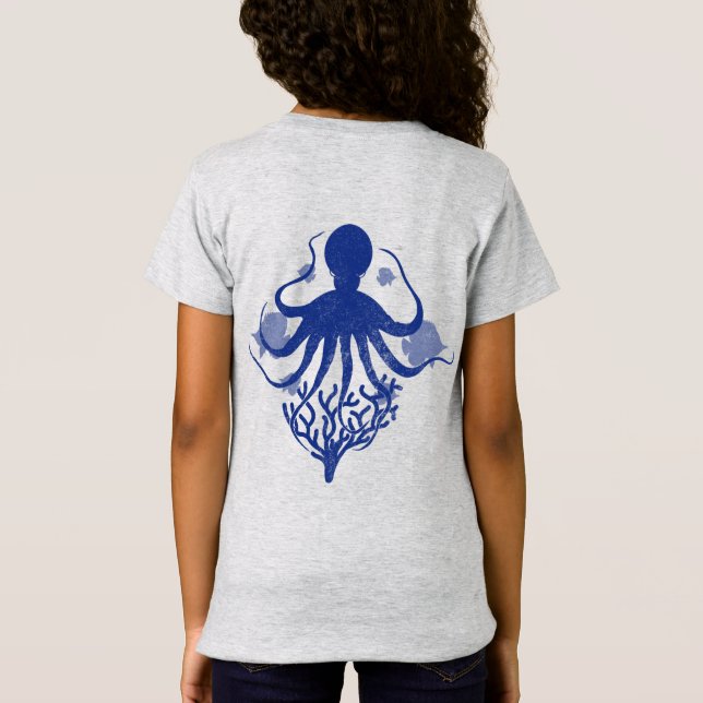 Camiseta Octopus (fundo leve) (Verso)