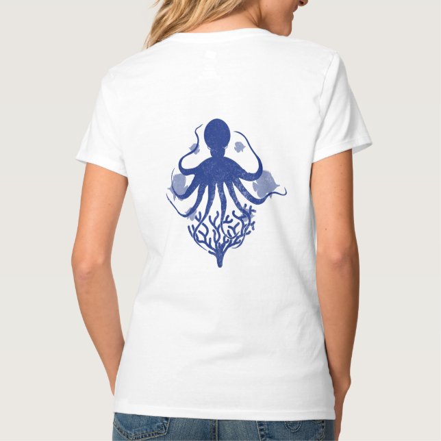 Camiseta Octopus (fundo leve) (Verso)