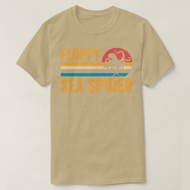 Camiseta Octopus Funny Floppy Sea Spider Retro (Frente do Design)