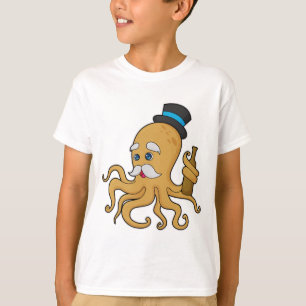 Camiseta Octopus Gentleman Hat