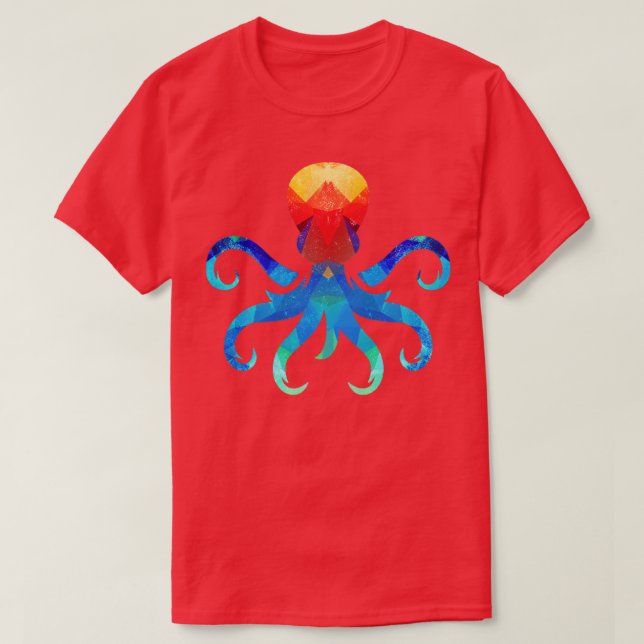 Camiseta Octopus Kraken (Frente do Design)