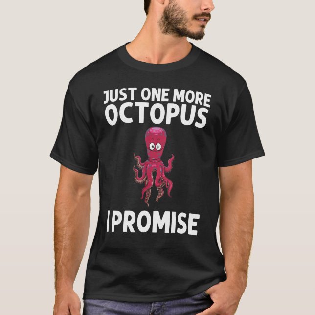 Camiseta Octopus legal Para Homens Biologia Marinha (Frente)